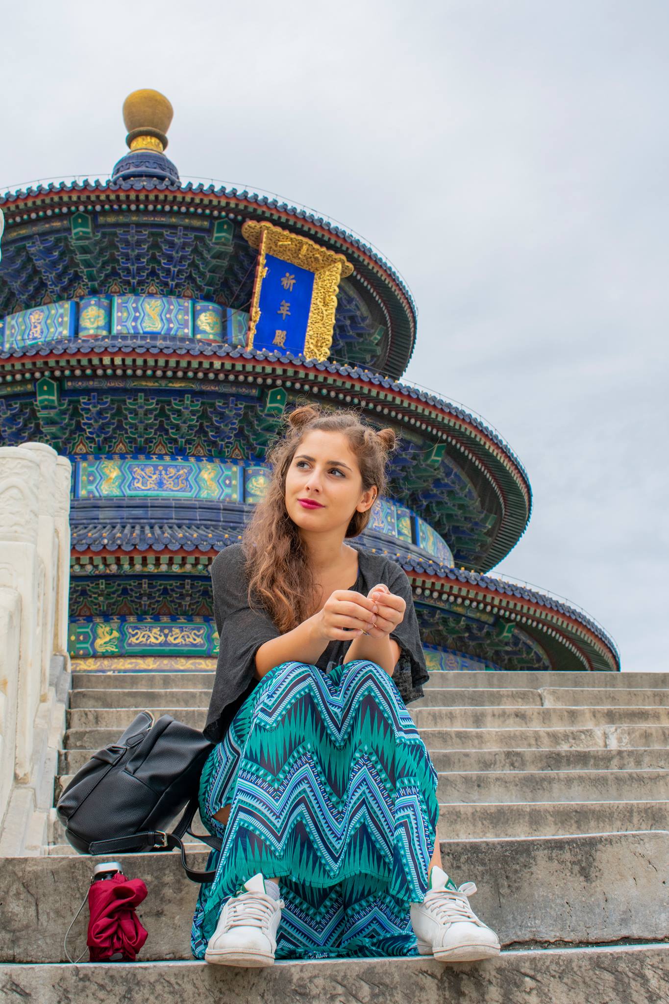 a picture of Chiara Alicata during a trip to China.